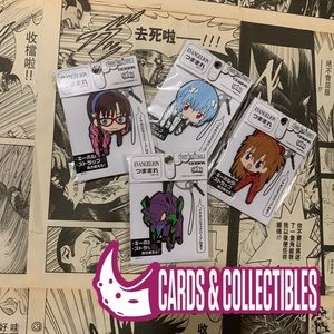 Neon Genesis Evangelion Rubber Key Rings Nerv set of 4